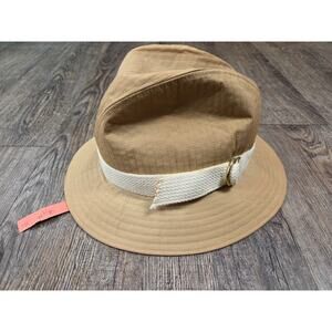 Betmar NWT Beige Taupe MCM NEW 1960s 1970s Union Made USA Fedora Hat 6A